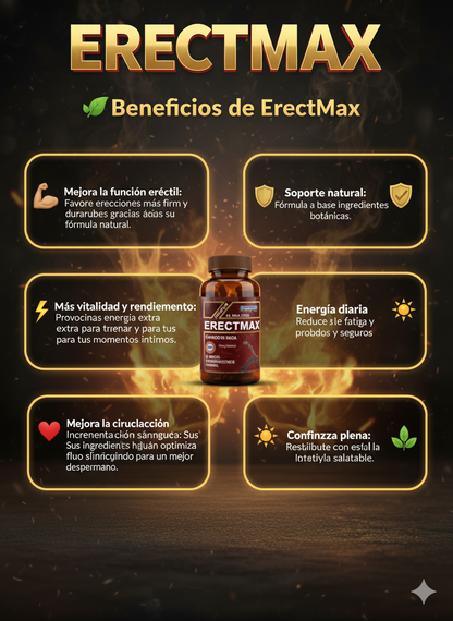 ErectMax – Potencia, energía y rendimiento masculino (30 tabletas)